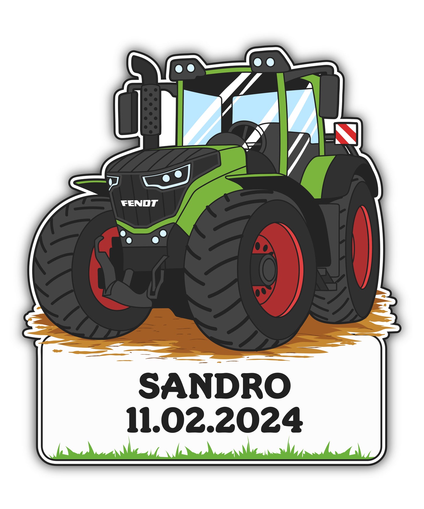 Geburtstafel Traktor Fendt - einfach und günstig in der Schweiz bestellen.