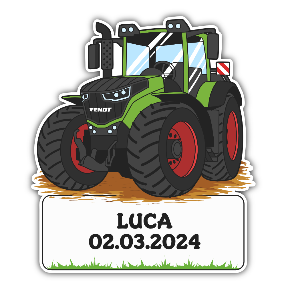 Geburtstafel Traktor Fendt - einfach und günstig in der Schweiz bestellen.