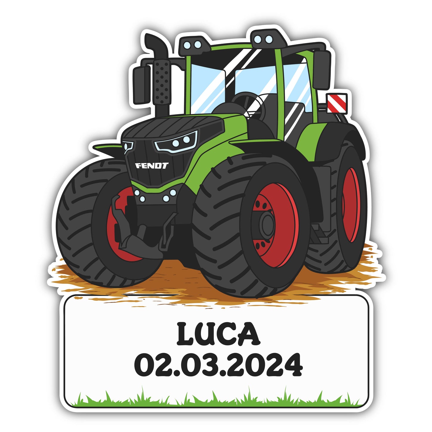 Geburtstafel Traktor Fendt - einfach und günstig in der Schweiz bestellen.