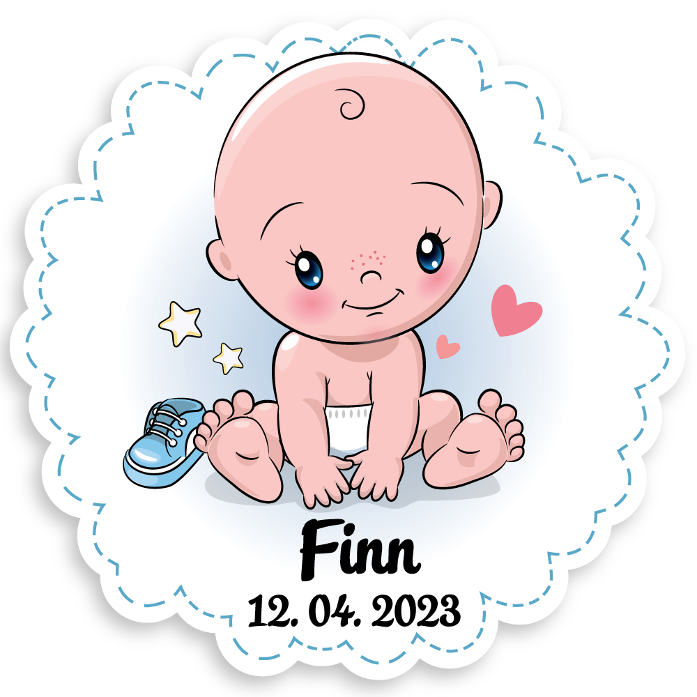 Geburtstafel Baby Boy - einfach und günstig in der Schweiz bestellen