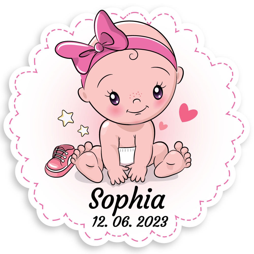 Geburtstafel Baby Girl - einfach und günstig in der Schweiz bestellen