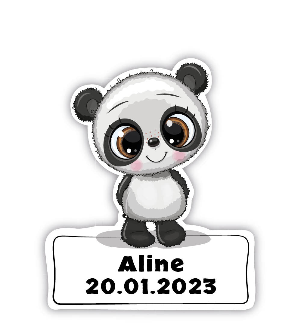 Geburtstafel Panda - einfach und günstig in der Schweiz bestellen