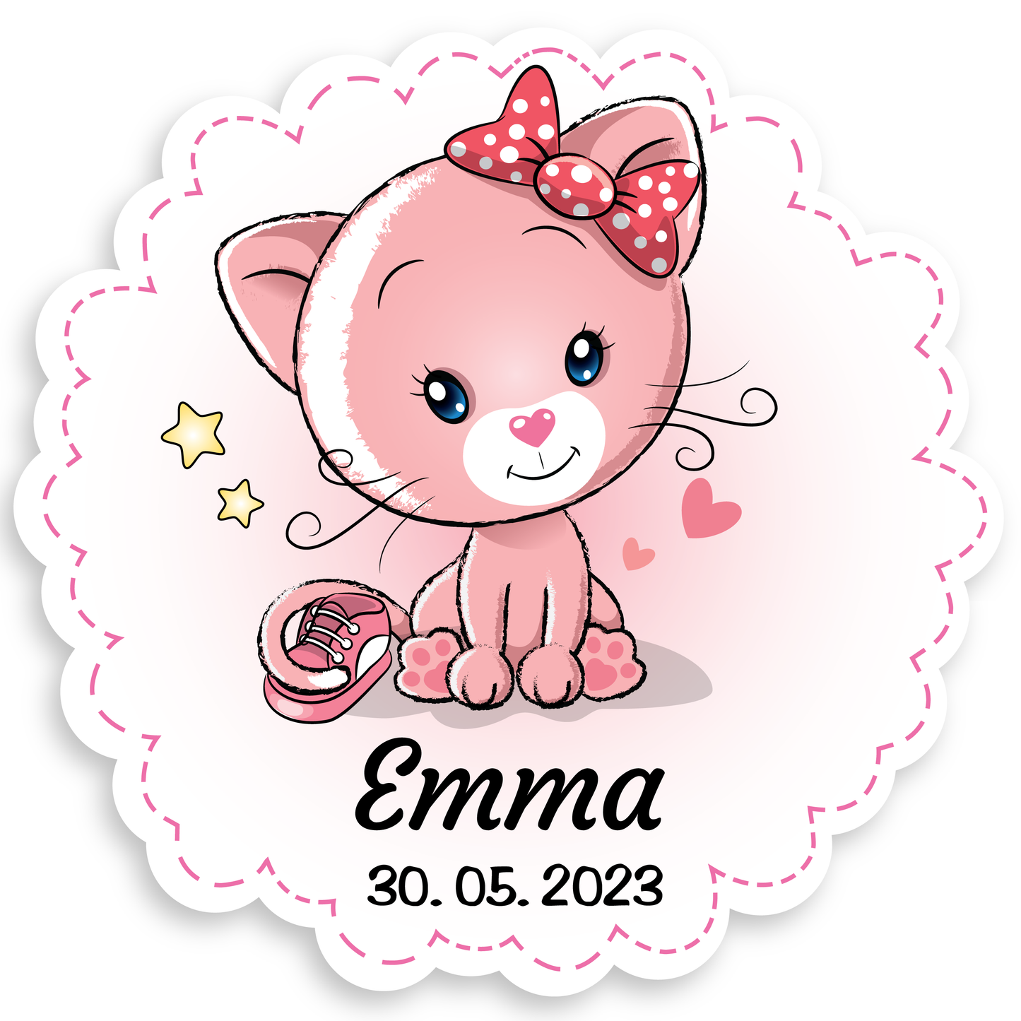 Geburtstafel Baby Kätzchen - einfach und günstig in der Schweiz bestellen