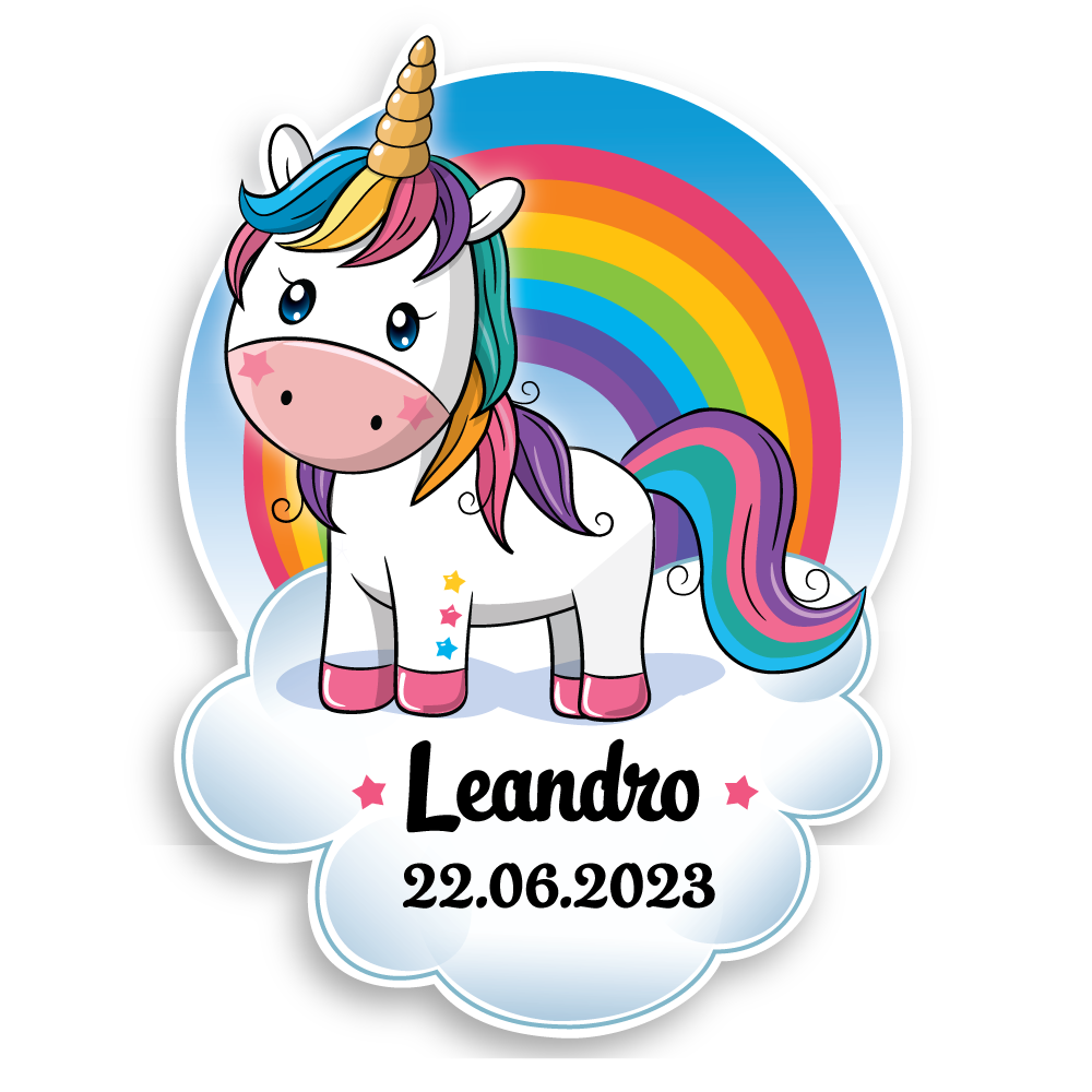 Geburtstafel Einhorn - einfach und günstig in der Schweiz bestellen