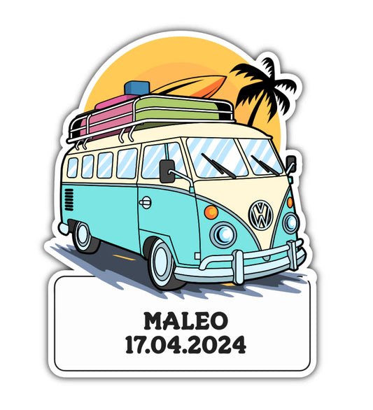 Geburtstafel VW Bus