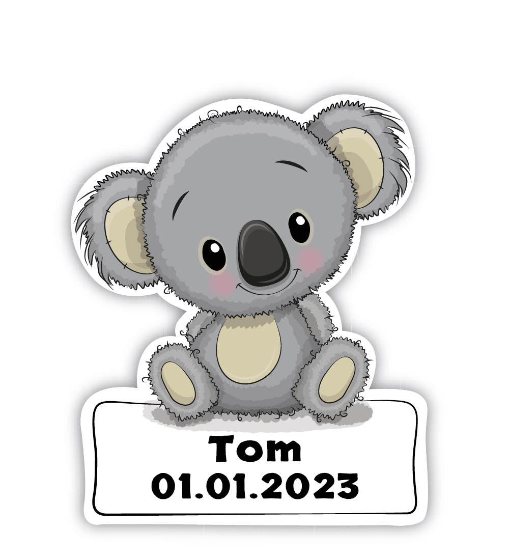 Geburtstafel Koala - einfach und günstig in der Schweiz bestellen